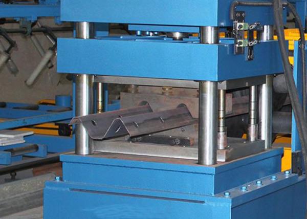 Galvanized Steel Highway Guardrail Roll Forming Machine / Panel Roll Forming