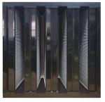 Pleated Charcoal Cloth V Cell Filter , V W Type HEPA V Bank Air Filter