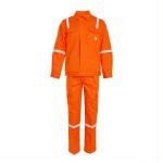 Anti Static Safety Work Uniforms Fireproof Safety Work Suits 115gsm