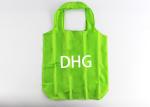 Green Color Custom Logo Foldable Reusable Tote Bags For Promotional Use