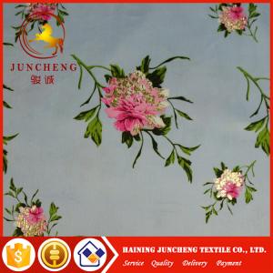 China Wholesale polyester print dubai sofa upholstery cheap fabric velvet factory