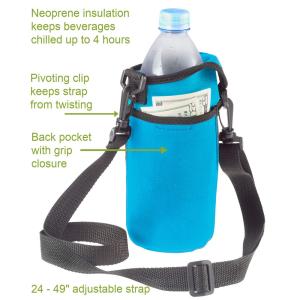 China Reusable Adjustable Shoulder Strap Neoprene Water Bottle Carrier factory