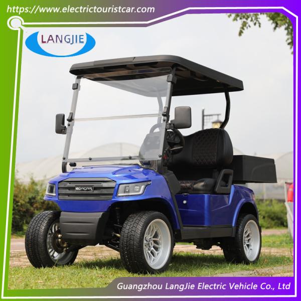 48 Volt Club Car Electric Cargo Car 2 Seats AC Motor Electric Food Cart For