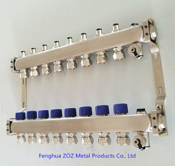 Floor Heating Water Manifolds are available for 2 - 12 loop underfloor heating