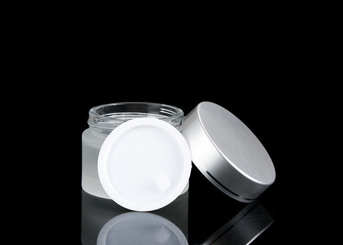 5g 10g 15g 20g 30g 50g Wide Mouth Matte Empty Facial Glass Cream Lotion Jar with White Black Gold Lid