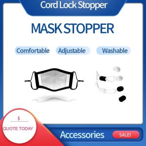 China Durable Mini Plastic Cord Stopper , Plastic Spring Stop Toggle Cord Locks factory