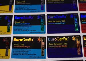China Euro Gen Rx Deisgn Medication Label Stickers , Strong Adhesive Pharmacy Labels Stickers factory