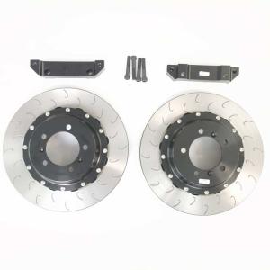 China CNC Aluminum Auto Brake Discs 380*28mm Center Bell Bracket For Porsche 991 Rear factory