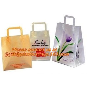 Frosted Die Cut Handle Take Out Bag for Bread Packing,reinforce die cut handle