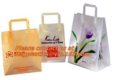 Frosted Die Cut Handle Take Out Bag for Bread Packing,reinforce die cut handle