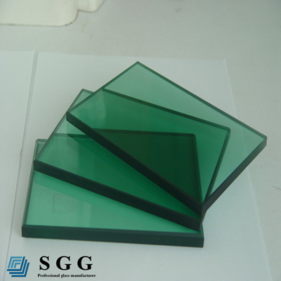 4mm dark green color glass