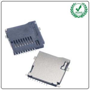 China Factory Supplier 8 Plus 1 Pin SMT Push Push Sinking PCB Board Reverse 1.05MM Type Micro SD Card Tf Card Socket Connector on sale China Factory Supplier 8 Plus 1 Pin SMT Push Push Sinking PCB Board Reverse 1.05MM Type Micro SD Card Tf Card Socket Connector on sale