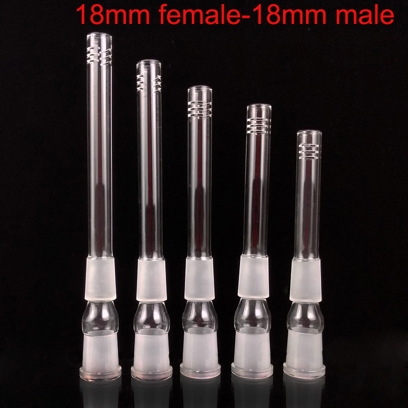 Clear Glass Beaker Bong Attachments Glass Downstem Diffuser 14mm To 14mm