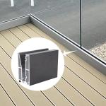 Minimalist Style Glass Railing System Clear Laminated Frameless Tempered Glass