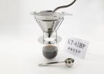 Double Layer Gift Set Stainless Steel Cone Filter For Tea / Coffee