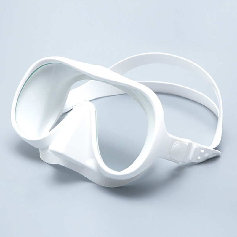 Frameless Snorkeling Goggles Single Lens Silicone Scuba Adult Diving Mask for Spearfishing