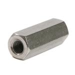 Cast Steel Scaffolding Accessories Hex Coupling Nut Hex Coupler For Reinforcemen