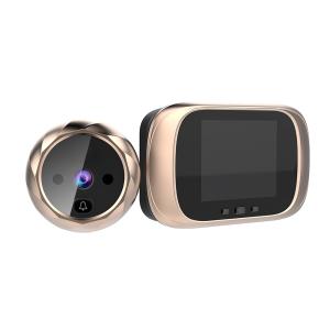 China Zinc Alloy PIR Peephole Video Doorbell Peeping Smart Door Eye For 110MM Thick Door factory