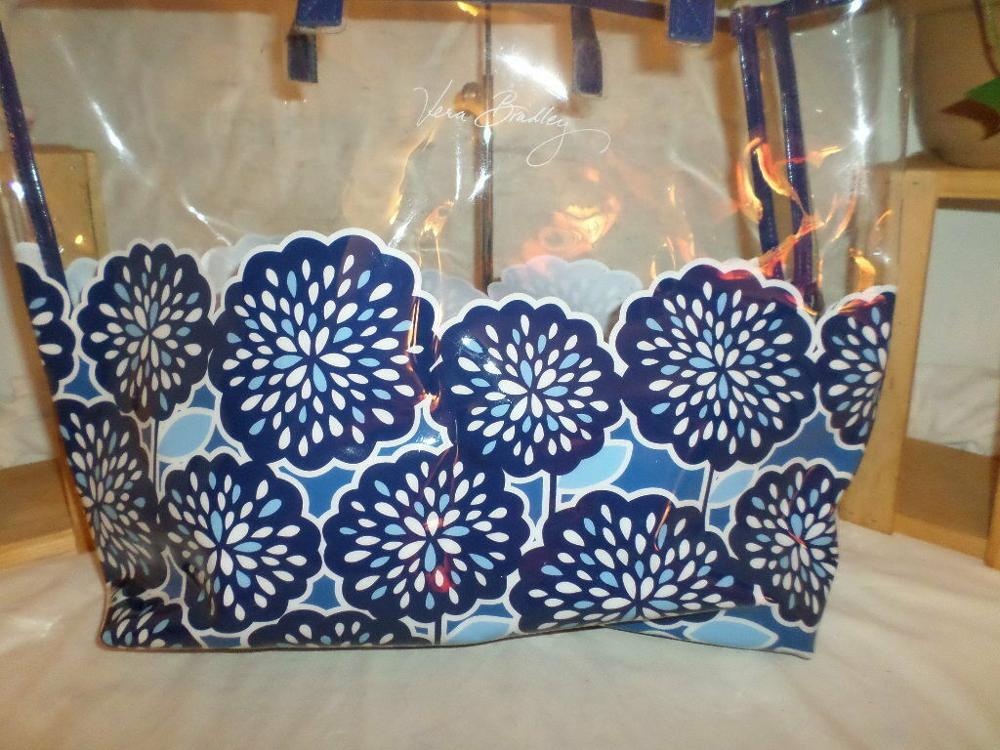 Plastic Transparent Pvc Tote Bag Reusable Makeup Container Water Resistant