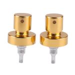 Glossy Gold Aluminum Plastic PET Perfume Crimp Spray Pump 20mm