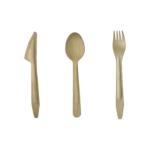 185mm disposable 100% natural material reinforced wooden coffee catering spoon