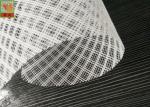 Plastic Resin Infusion Mesh White Color , HDPE Plastic Diamond Mesh Roll
