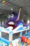 Octopus Cartoon Bouncer Inflatable Play Park For Outdoor Event / Promotion
