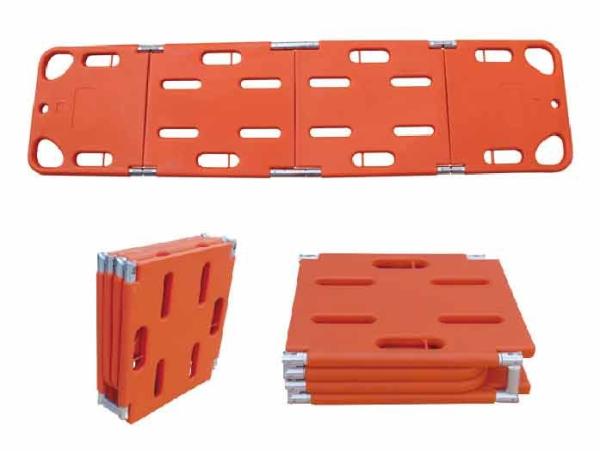 ABS Plastic 4 Fold Spine Board ,Medical Floating Water Rescue Plastic Folding