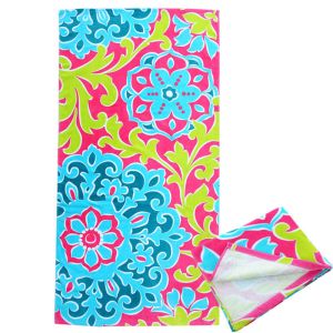 30x60" 100% Cotton Velour Beach Towels With Customized Service