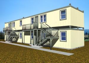 China Double Deck Villa Large Container Homes Easy Installation With All Facilities factory