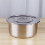 Hot sale 5pcs stainless steel 410 stock pot cooking pot set with lid