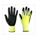 Black Foam Nitrile Palm 18 Gauge Cut Resistant Safety Gloves For Metal And Glass