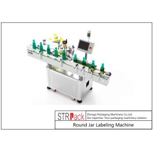 Round Jar Labeling Machine Self Adhesive 110V / 220V / 380V