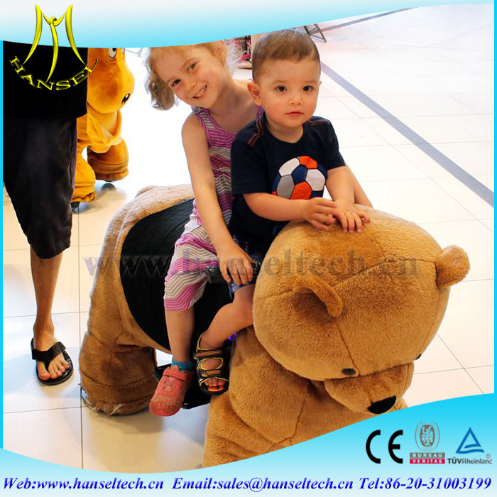 Hansel racing car rides and motorized plush animal with horse ride