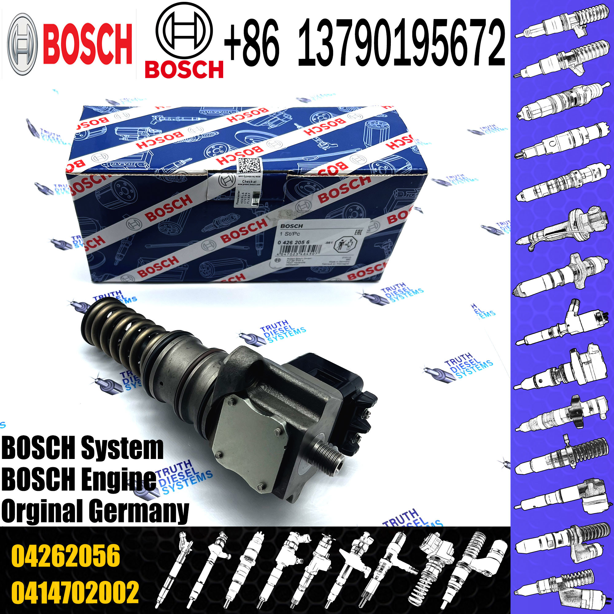 Diesel Engine Fuel Injector Unit Pump 0414755018 0414755016 0414755118 04262056
