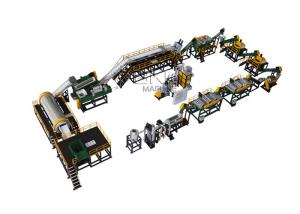 China Ss304 PET Recycling Line 380V 50HZ Pp Recycling Machine factory