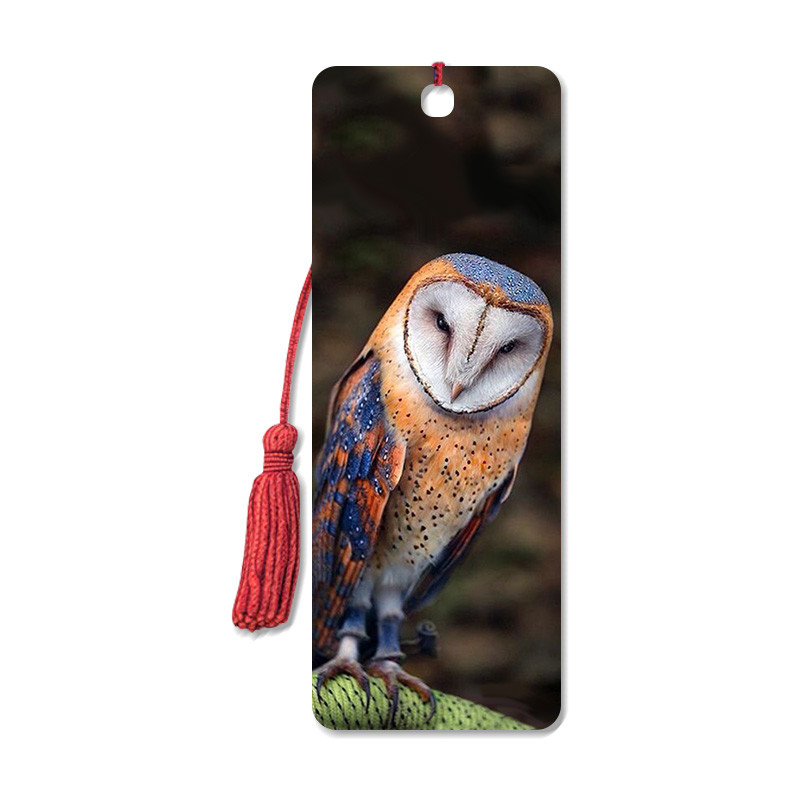 Custom Shape Flipped Animal Plastic 3D Lenticular Bookmark Non Toxic