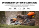 Cut Resistant PU Coated Gloves HPPE Liner XS - XL Size For Industrial