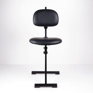 China PU Leather Sit Stand Stool Collapsible Herringbone Base , Lab Chair Stool factory
