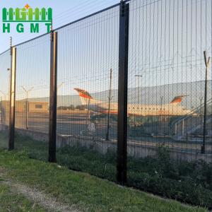 China 358 High Security Anti Climb Wire Mesh Fence Panel 1.5 m Outdoor WPC Frame Clear View Metal Steel factory