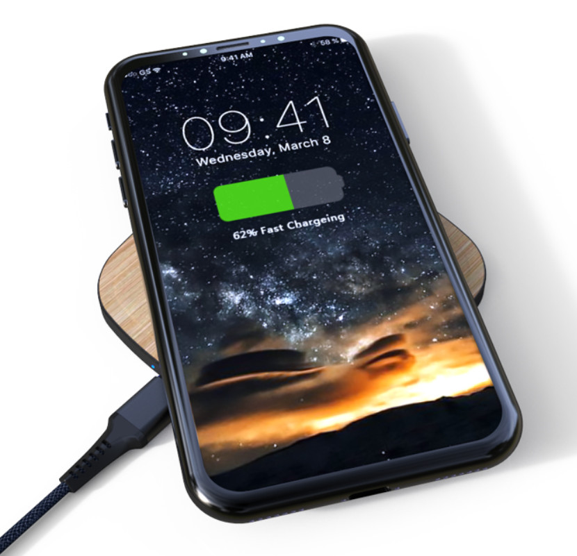 Type C Cable Wireless Travel Charger , High Speed Cordless Cell Phone Chargers