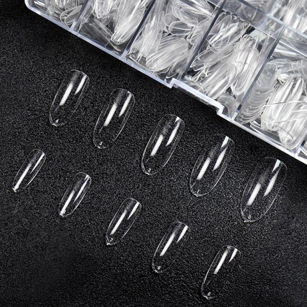 MSDS Certification Included Plastic Artificial Nails Customized Full Cover Nail