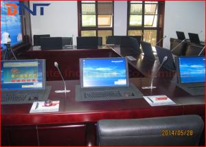 China The Ministry Of National Defense Project , Flip Up Type Computer Monitor Electric Rotating Lift factory