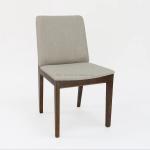 Modern Style Nitrolacquer Finish Solid Wood Dining Chair with Upholstery and