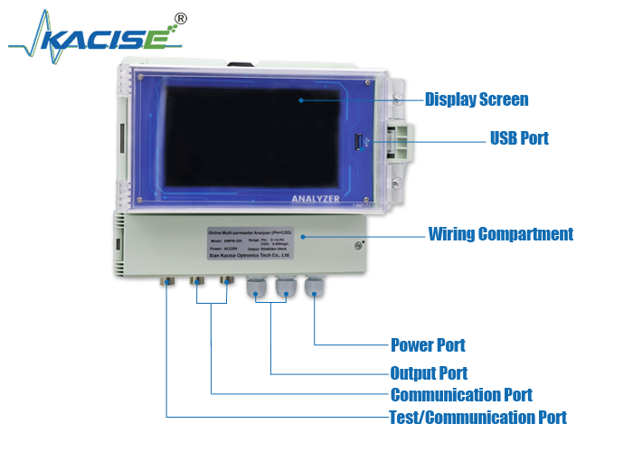 KMPW520 Multi-Parameter Water Quality Analyzer with 7 Inch Touch Screen Display