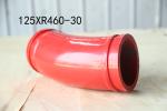 125*R460-30 Red White Orange Color Double Wear-resistant Material End elbow for