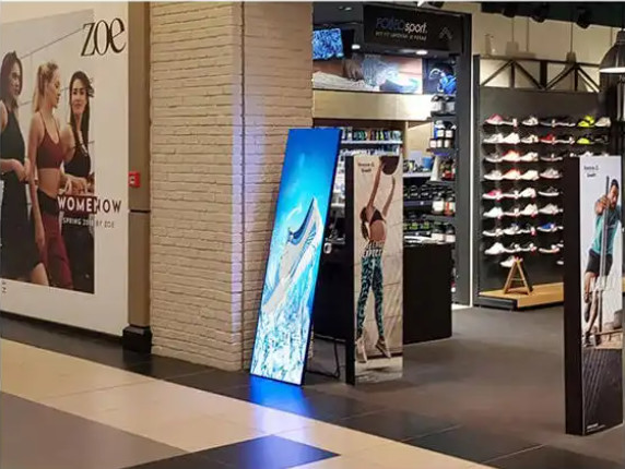1920x640x33mm HD Commercial LED Display Screen Poster Floor Standing For Advertising Outdoor