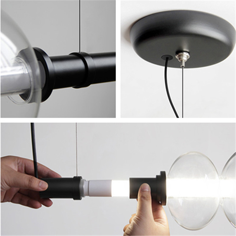Nordic glass pendant light Transparent Lampshade bubble light(WH-AP-546)
