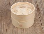 2 Tier Customized Size Dim Sum Bamboo Steamers Set Basket 10 Inch