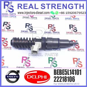 China 22218106 22717954 Diesel Fuel Injector BEBE5L14101 For VOVLO MD16 US14 GREENHOUSE GAS SPEC factory
